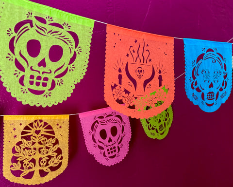 MUERTITOS Dia de Los Muertos mini banners