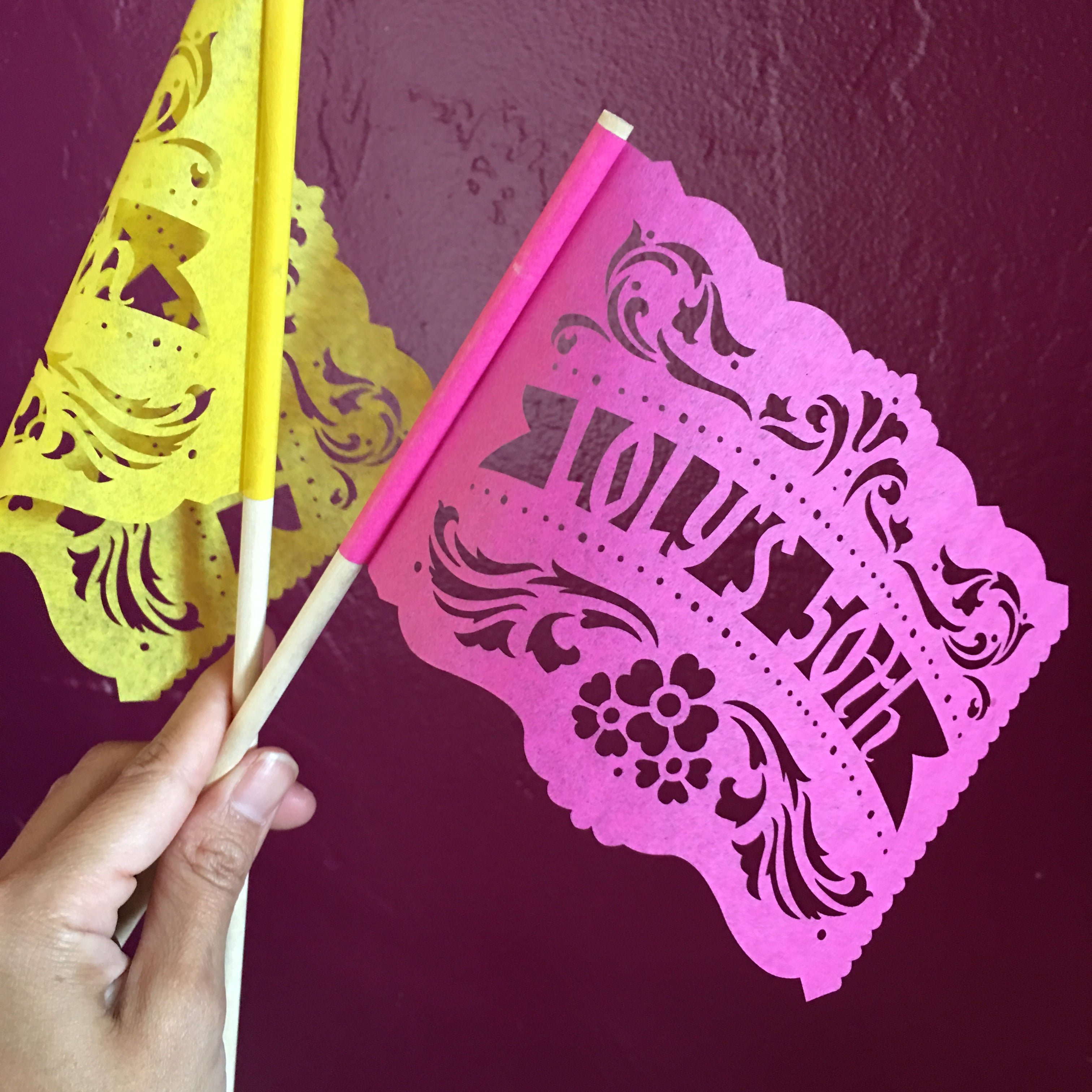 Set Fiesta Fileteado Papel Picado Custom Banners And Flags Ay Mujer Shop Fine Papel 0813